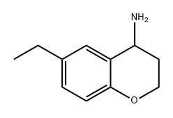 2H-1-Benzopyran-4-amine, 6-ethyl-3,4-dihydro- 结构式