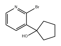 Cyclopentanol, 1-(2-bromo-3-pyridinyl)- 结构式