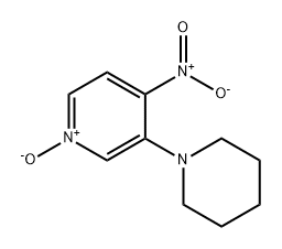 Pyridine, 4-nitro-3-(1-piperidinyl)-, 1-oxide 结构式