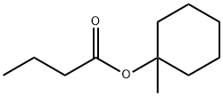 Butanoic acid 1-methylcyclohexyl ester 结构式