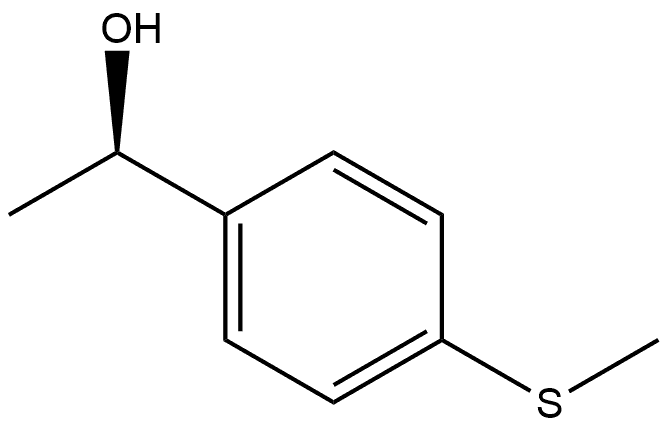 (1R)-1-[4-(methylsulfanyl)phenyl]ethan-1-ol 结构式