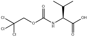 L-Valine, N-[(2,2,2-trichloroethoxy)carbonyl]- 结构式