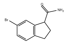 1H-Indene-1-carboxamide, 6-bromo-2,3-dihydro- 结构式