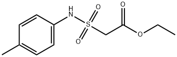 Acetic acid, 2-[[(4-methylphenyl)amino]sulfonyl]-, ethyl ester 结构式