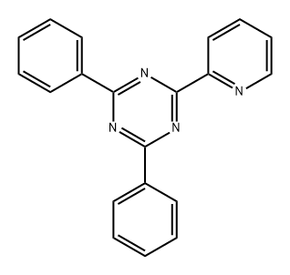 2,4-DIPHENYL-6-(PYRIDIN-2-YL)-1,3,5-TRIAZINE 结构式