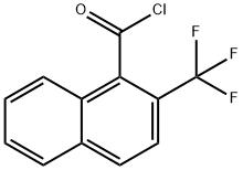 1-Naphthalenecarbonyl chloride, 2-(trifluoromethyl)- 结构式