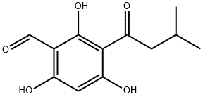 Benzaldehyde, 2,4,6-trihydroxy-3-(3-methyl-1-oxobutyl)- 结构式