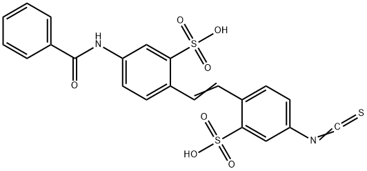 4-benzamido-4'-isothiocyanostilbene-2,2'-disulfonate 结构式