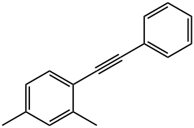 Benzene, 2,4-dimethyl-1-(2-phenylethynyl)- 结构式