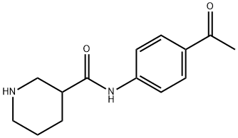 3-Piperidinecarboxamide,N-(4-acetylphenyl)-(9CI) 结构式