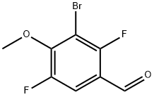 3-溴-2,5-二氟-4-甲氧基苯甲醛 结构式