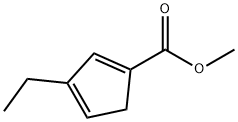 1,?3-?Cyclopentadiene-?1-?carboxylic acid, 3-?ethyl-?, methyl ester 结构式
