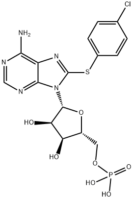 8-pCPT-5'-AMP 结构式