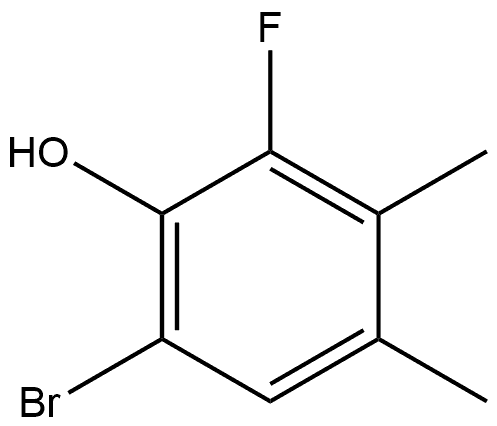 6-Bromo-2-fluoro-3,4-dimethylphenol 结构式