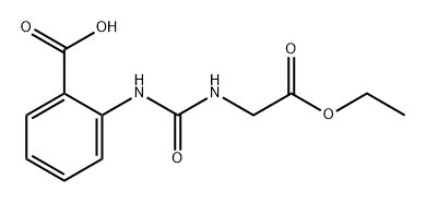 Benzoic acid, 2-[[[(2-ethoxy-2-oxoethyl)amino]carbonyl]amino]- 结构式