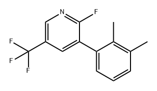 Pyridine, 3-(2,3-dimethylphenyl)-2-fluoro-5-(trifluoromethyl)- 结构式