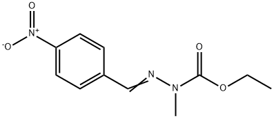 NMETHYLNETHOXYCARBONYLPARANITROBENZALDEHYDEHYDRAZONE 结构式