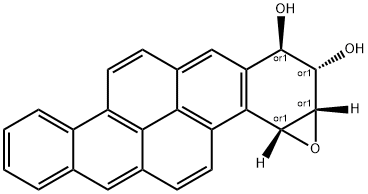 (±)-1b,2a-dihydroxy-3a,4a-epoxy-1,2,3,4-tetrahydrodibenzo(a,h)pyrene 结构式