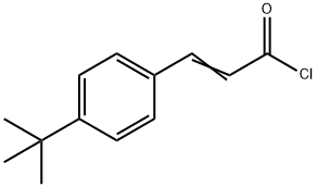 2-Propenoyl chloride, 3-[4-(1,1-dimethylethyl)phenyl]- 结构式
