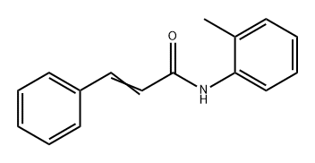 2-Propenamide, N-(2-methylphenyl)-3-phenyl- 结构式