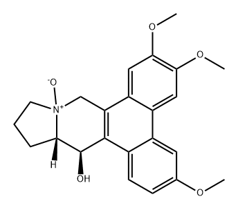 Dibenzo[f,h]pyrrolo[1,2-b]isoquinolin-14-ol, 9,11,12,13,13a,14-hexahydro-3,6,7-trimethoxy-, 10-oxide, (13aS,14R)- 结构式