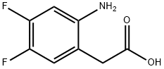 2-(2-amino-4,5-difluorophenyl)acetic acid 结构式