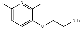 Ethanamine, 2-[(2,6-diiodo-3-pyridinyl)oxy]- 结构式