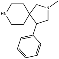 2-Methyl-4-phenyl-2,8-diazaspiro[4.5]decane 结构式