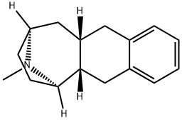 5H-Cyclohepta[b]naphthalen-6,9-imine,5a,6,7,8,9,10,10a,11-octahydro-12-methyl-,[5aS-(5aalpha,6bta,9bta,10aalpha)]-(9CI) 结构式