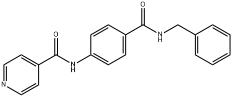 N-(4-(Benzylcarbamoyl)phenyl)isonicotinamide 结构式