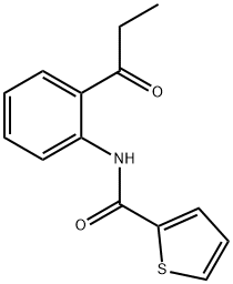 2-?Thiophenecarboxamide?, N-?[2-?(1-?oxopropyl)?phenyl]?- 结构式