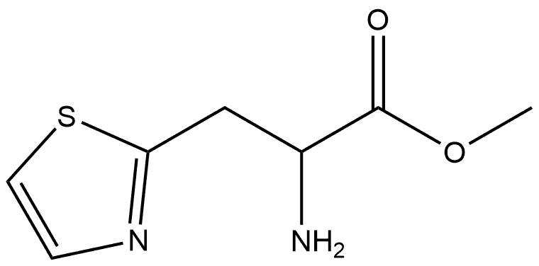 2-氨基-3-(噻唑-2-基)丙酸甲酯 结构式