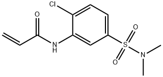 N-(2-氯-5-(N,N-二甲基氨基磺酰基)苯基)丙烯酰胺 结构式