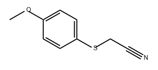 Acetonitrile, 2-[(4-methoxyphenyl)thio]- 结构式