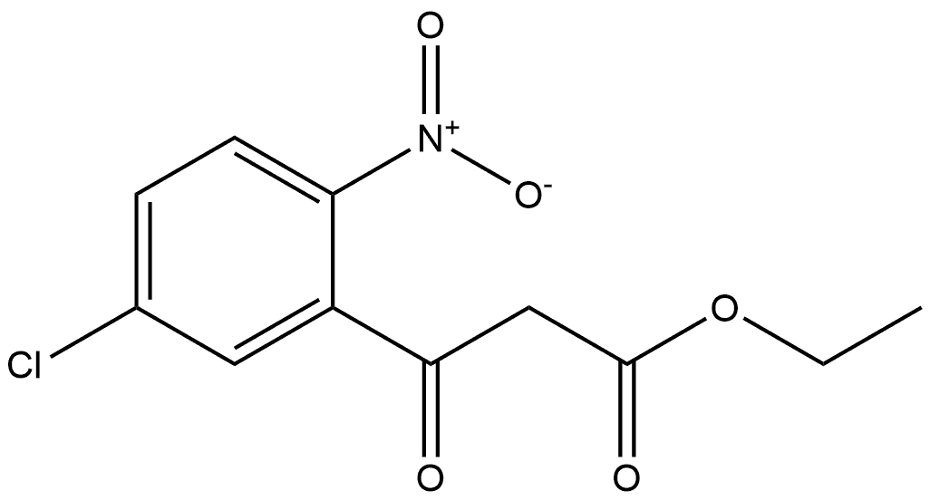 3-(5-氯-2-硝基苯基)-3-氧代丙酸乙酯 结构式