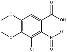 Benzoic acid, 3-chloro-4,5-dimethoxy-2-nitro- 结构式