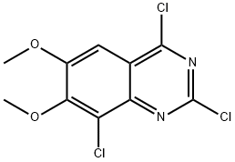 2,4,8-trichloro-6,7-dimethoxyquinazoline 结构式