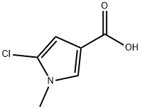 5-氯-1-甲基-1H-吡咯-3-羧酸 结构式