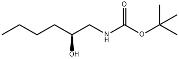 Carbamic acid, N-?[(2S)?-?2-?hydroxyhexyl]?-?, 1,?1-?dimethylethyl ester 结构式