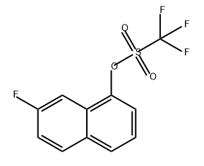7-氟萘-1-基三氟甲磺酸酯 结构式