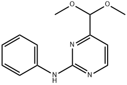 2-Pyrimidinamine, 4-(dimethoxymethyl)-N-phenyl- 结构式