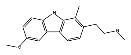 9H-Carbazole-2-ethanamine, 6-methoxy-N,1-dimethyl- 结构式