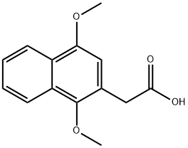 2-Naphthaleneacetic acid, 1,4-dimethoxy- 结构式