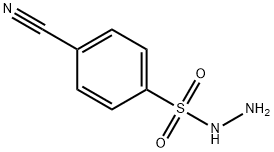 Benzenesulfonic acid, 4-cyano-, hydrazide 结构式