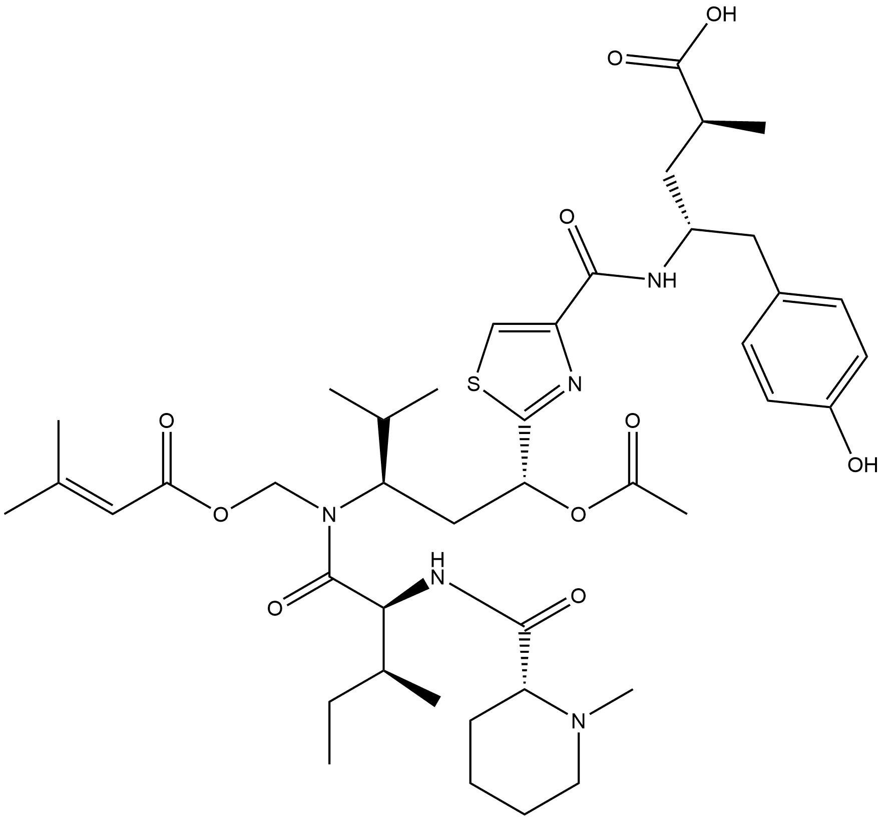 Tubulysin G 结构式