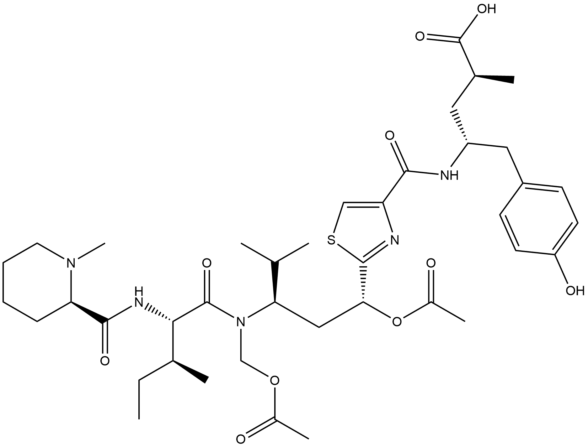 Tubulysin I 结构式