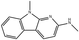 9H-Pyrido[2,3-b]indole,9-methyl-2-(methylamino)-(8CI) 结构式