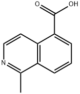 1-甲基异喹啉-5-羧酸 结构式