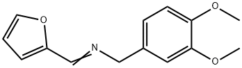 Benzenemethanamine, N-(2-furanylmethylene)-3,4-dimethoxy- 结构式