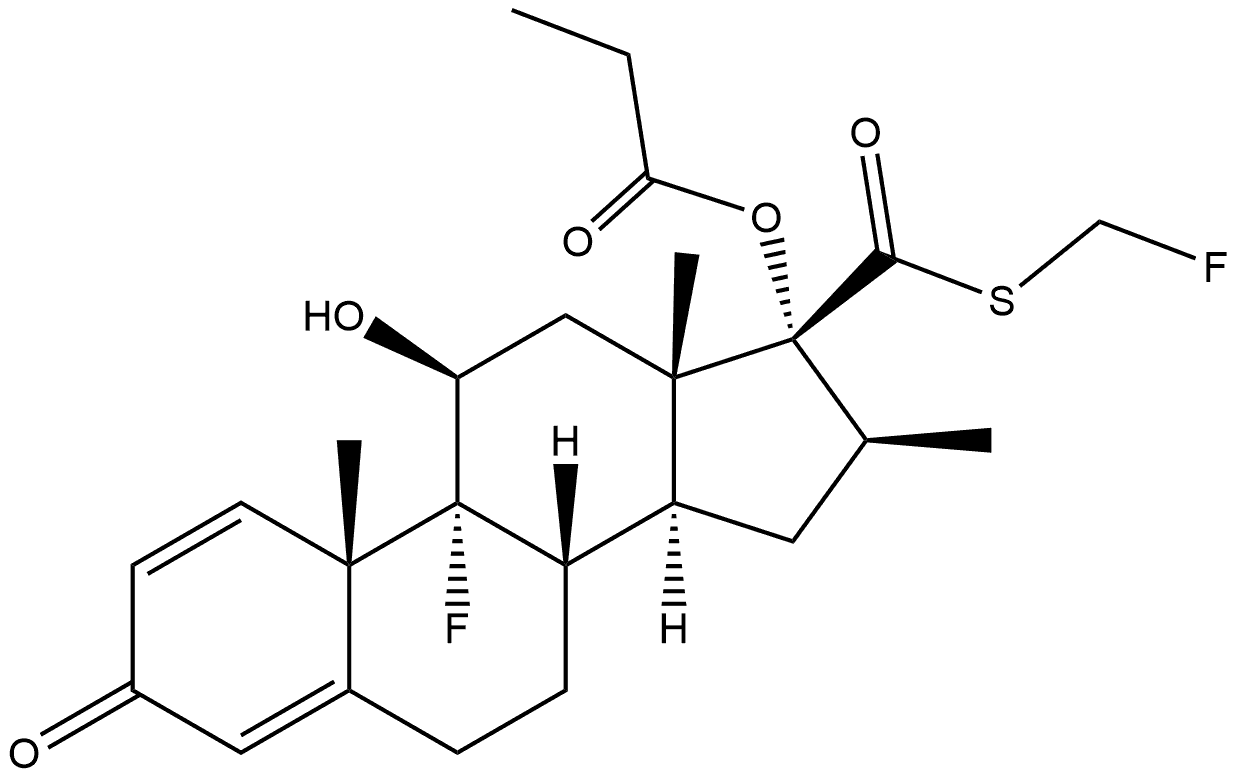 丙酸氟替卡松杂质O 结构式